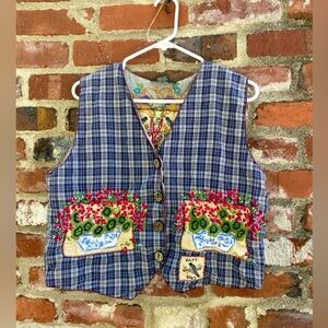 Reversible Pappy Boez embroidered vest